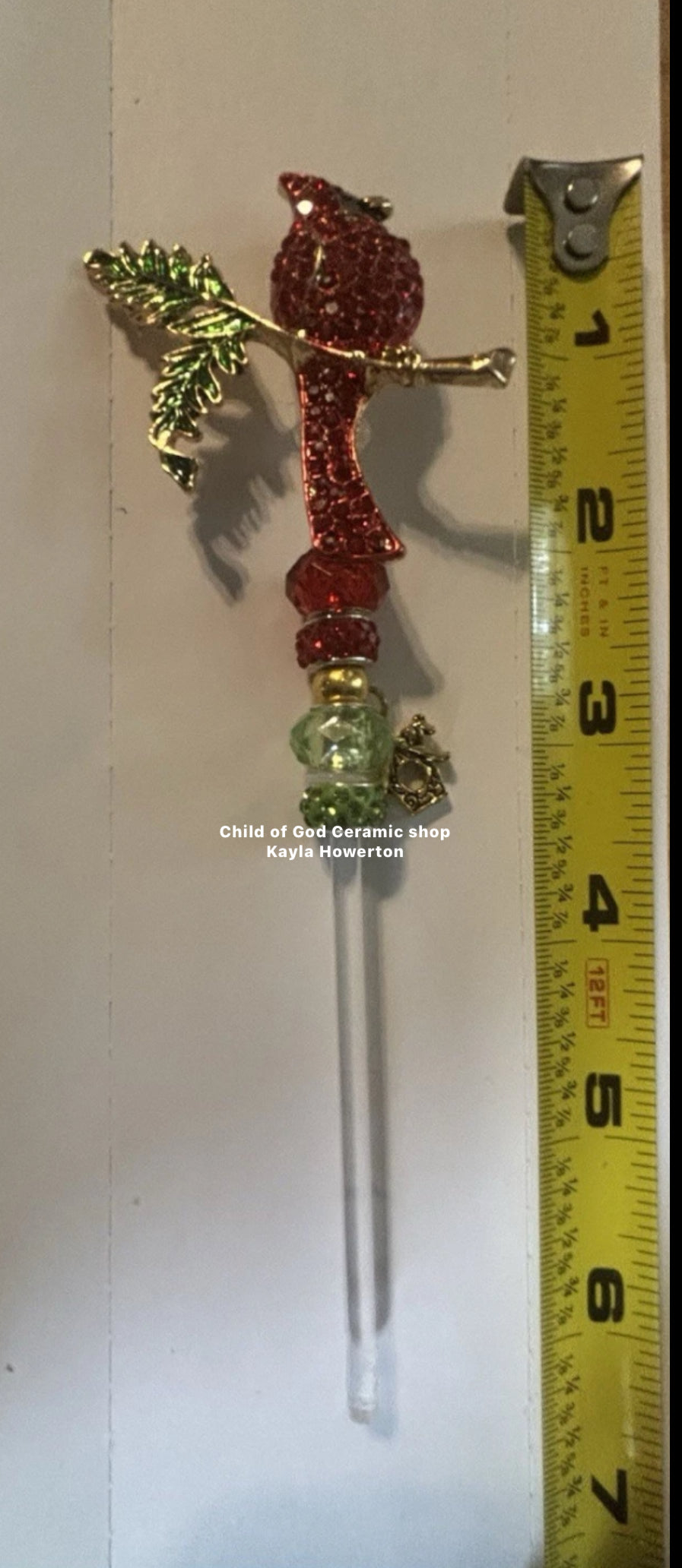 Cardinal tree topper