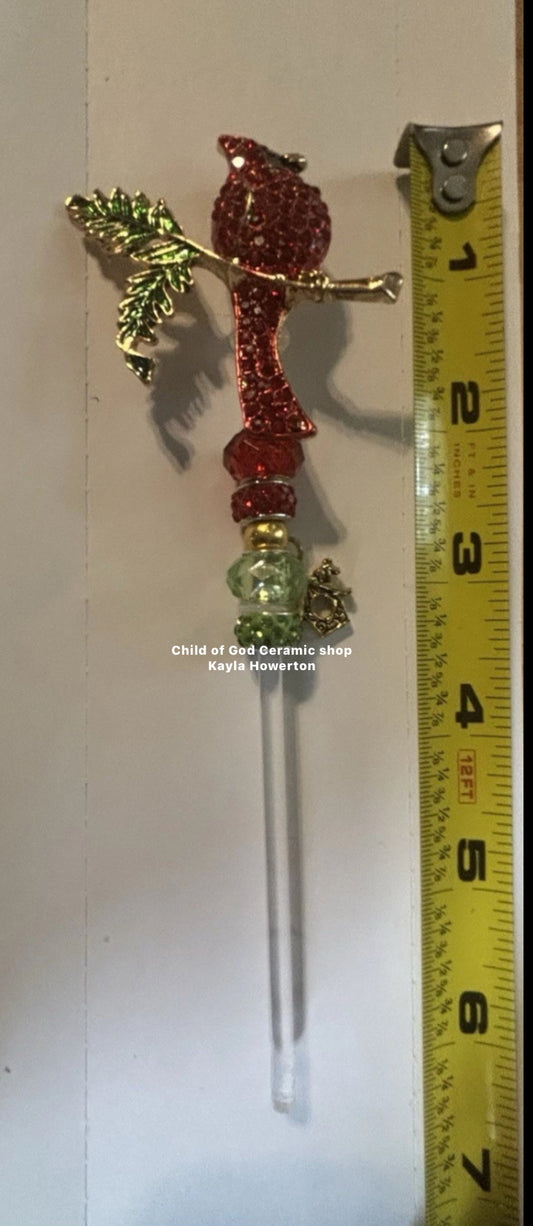 Cardinal tree topper