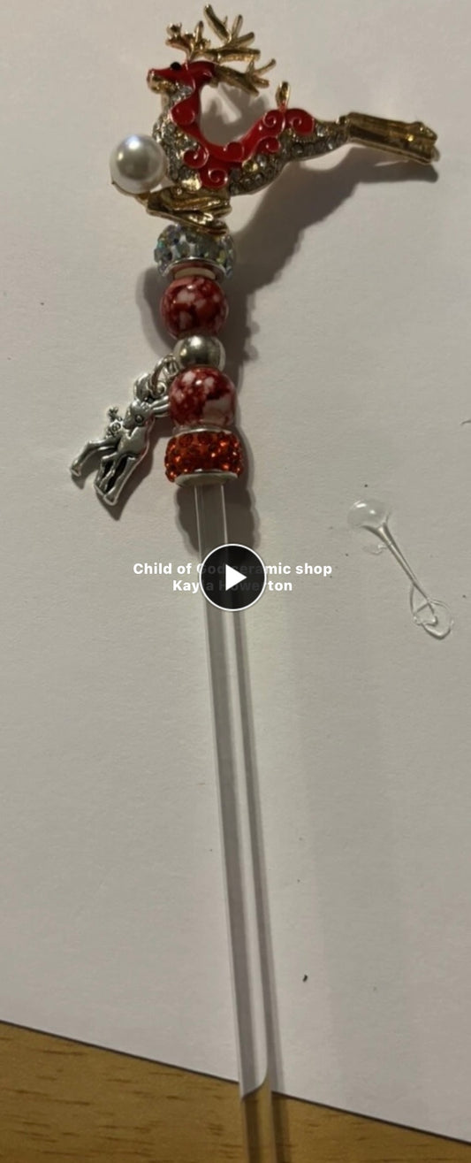 Reindeer tree topper