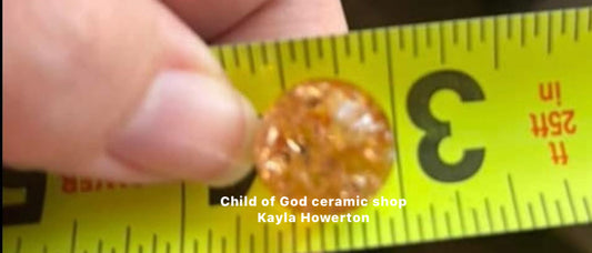 Rose gold glass cracked marbles